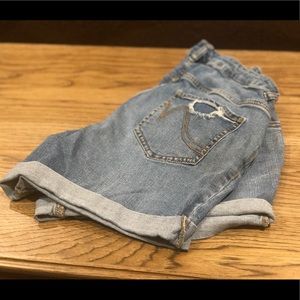 Indigo Blue Maternity Denim Shorts